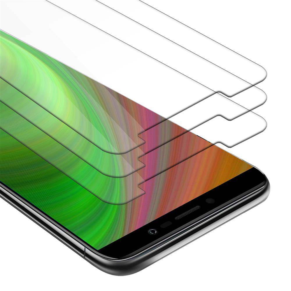 Cadorabo 3x Panzer Folie für WIKO Y80 Schutzfolie in Transparent Folie Tempered Display-Schutzglas