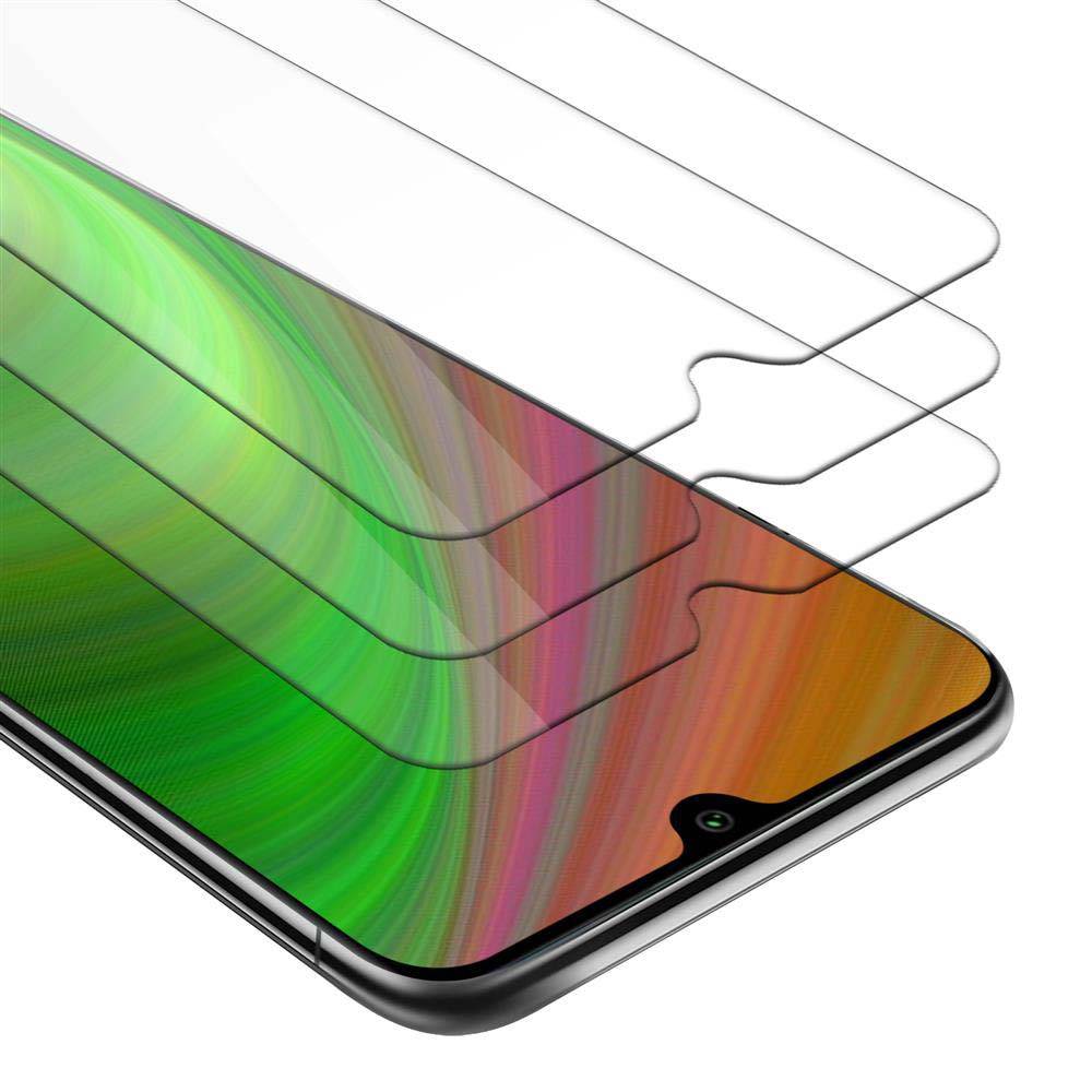 Cadorabo 3x Panzer Folie für Xiaomi Mi A3 Schutzfolie in Transparent Folie Tempered Display-Schutzglas