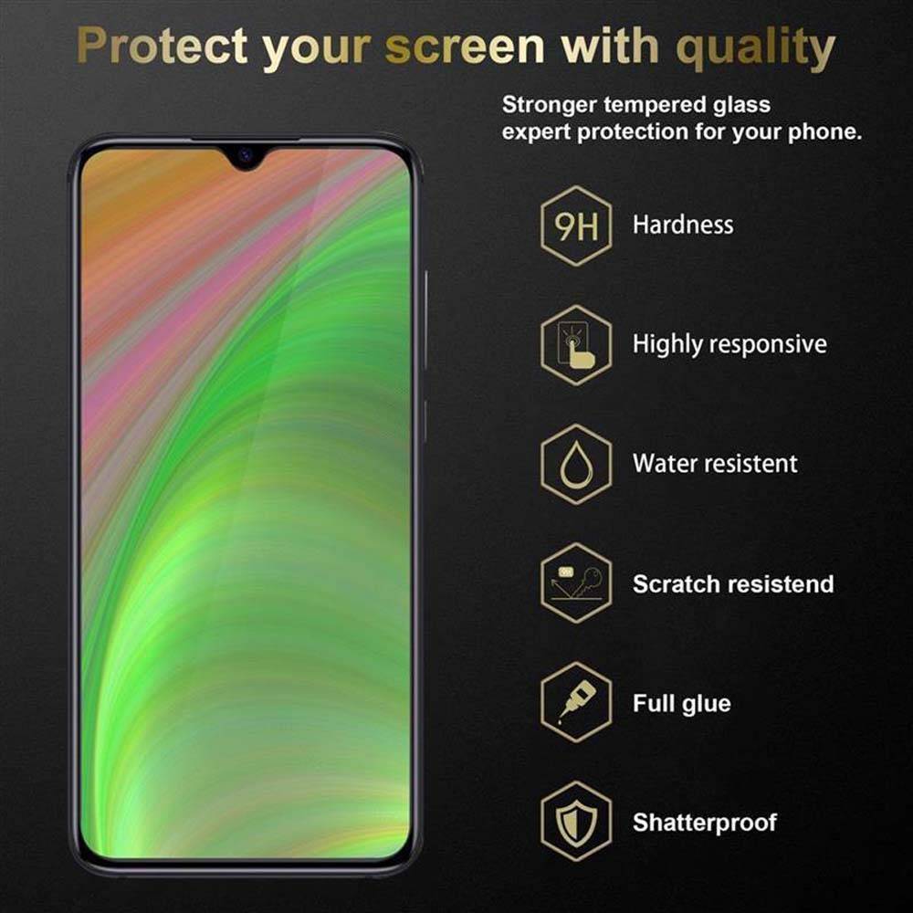Cadorabo 3x Panzer Folie für Xiaomi Mi CC9 Schutzfolie in Transparent Folie Tempered Display-Schutzglas