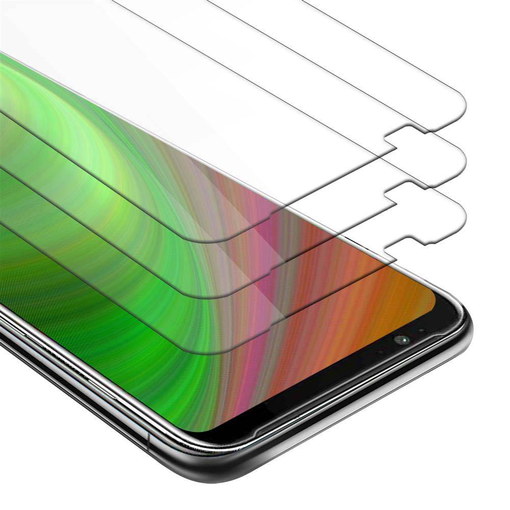 Cadorabo 3x Panzer Folie für ZTE Nubia Red Magic 3 Schutzfolie in Transparent Folie Tempered Display-Schutzglas
