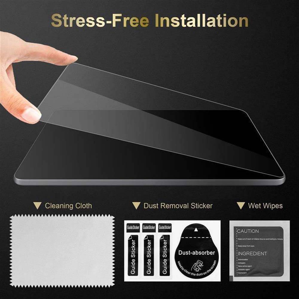 Cadorabo 3x Panzer Folie für Apple iPad Pro 12.9 2018 in Transparent Tablet Schutzfolie Tempered Display-Schutzglas