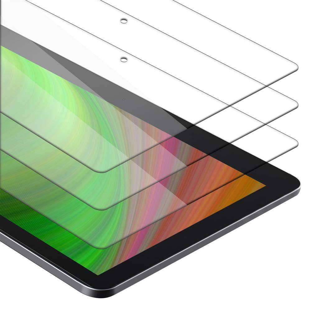 Cadorabo 3x Panzer Folie für Lenovo Tab M10 (10.1") in Transparent Tablet Schutzfolie Tempered Display-Schutzglas