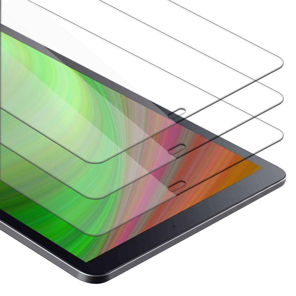 Cadorabo 3x Panzer Folie für Samsung Galaxy Tab A (10.5") in Transparent Tablet Schutzfolie Tempered Display-Schutzglas