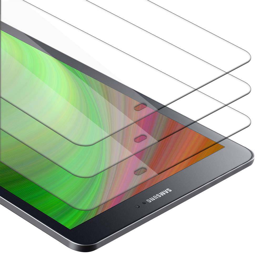 Cadorabo 3x Panzer Folie für Samsung Galaxy Tab S2 (9.7" Zoll) SM-T815N / T813N / T819N in Transparent Tablet