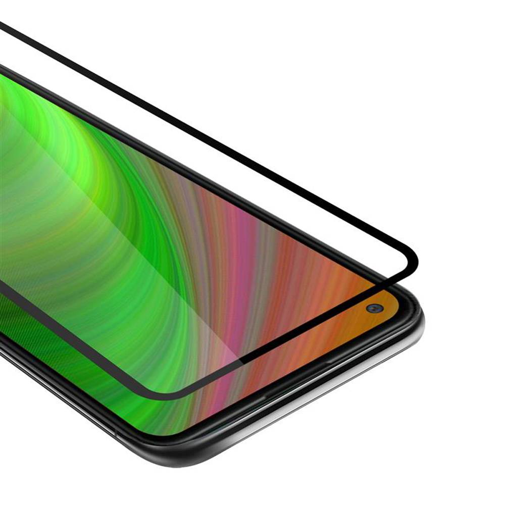 Cadorabo Panzerfolie für Samsung Galaxy A11 Schutzfolie in Weiß Vollbild Folie Tempered Display Schutzglas