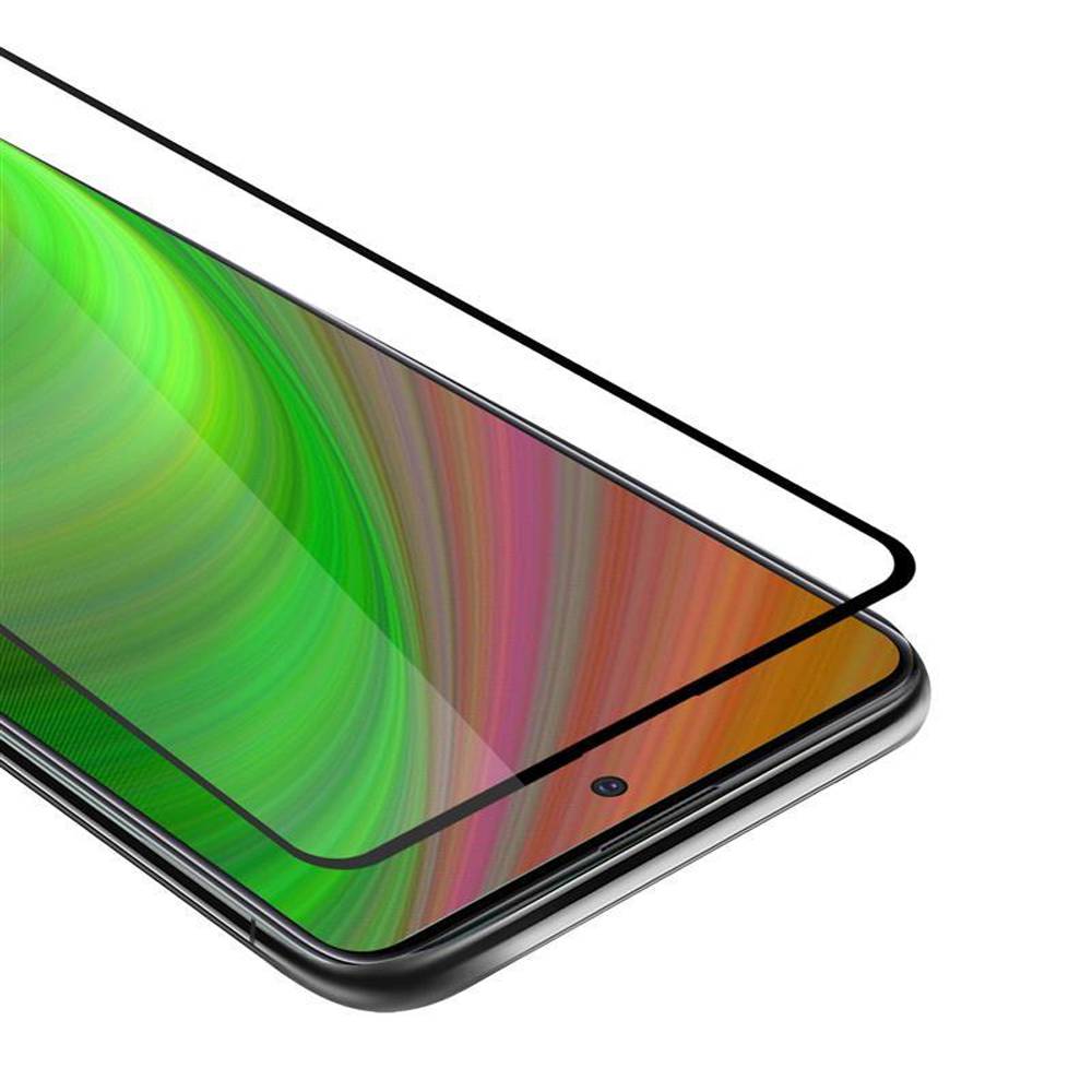 Cadorabo Panzerfolie für Samsung Galaxy A51 5G Schutzfolie in Weiß Vollbild Folie Tempered Display Schutzglas