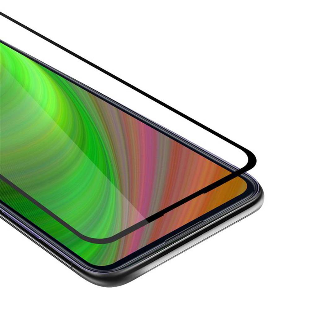 Cadorabo Panzerfolie für Samsung Galaxy M11 Schutzfolie in Weiß Vollbild Folie Tempered Display Schutzglas