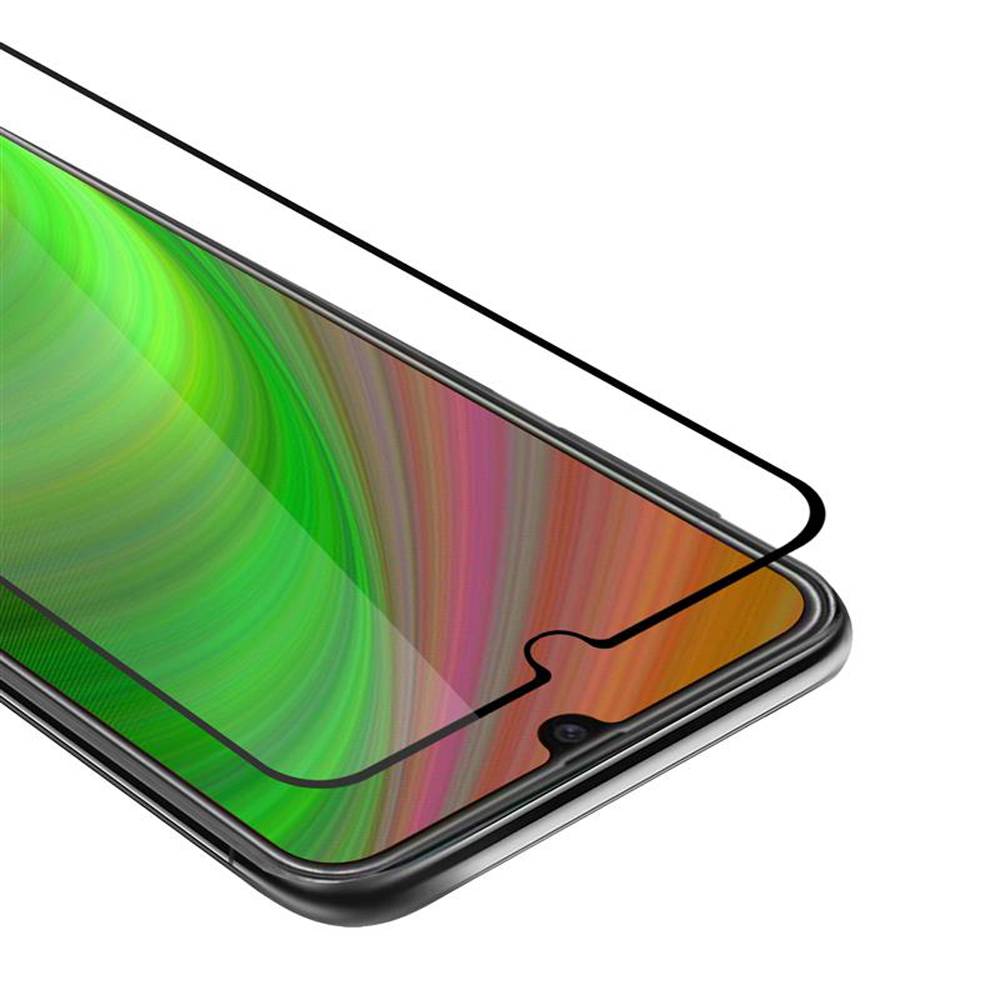 Cadorabo Panzerfolie für Samsung Galaxy M21 Schutzfolie in Weiß Vollbild Folie Tempered Display Schutzglas
