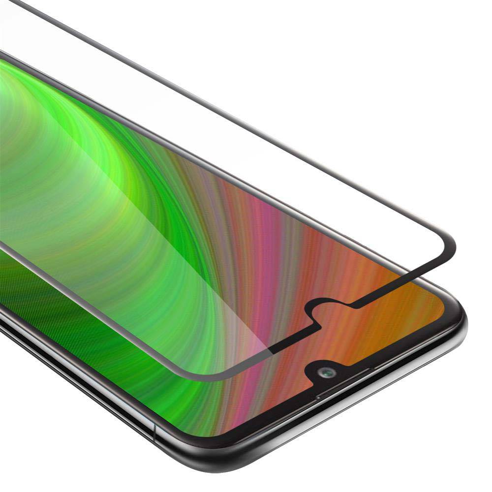 Cadorabo Panzerfolie für LG K50 Schutzfolie in Schwarz Vollbild Folie Tempered Display Schutzglas