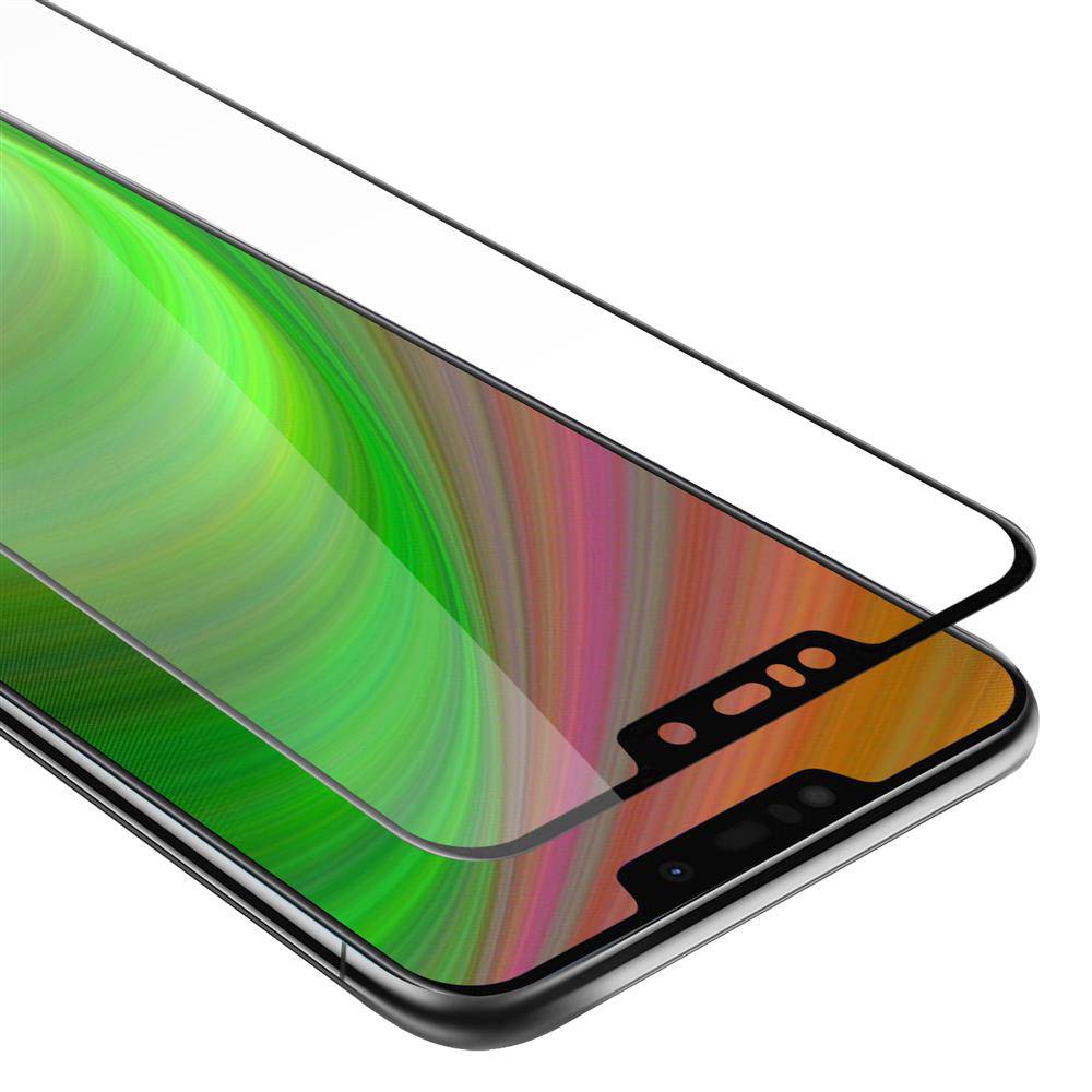 Cadorabo Panzerfolie für Asus ZenFone Max M2 Schutzfolie in Schwarz Vollbild Folie Tempered Display Schutzglas