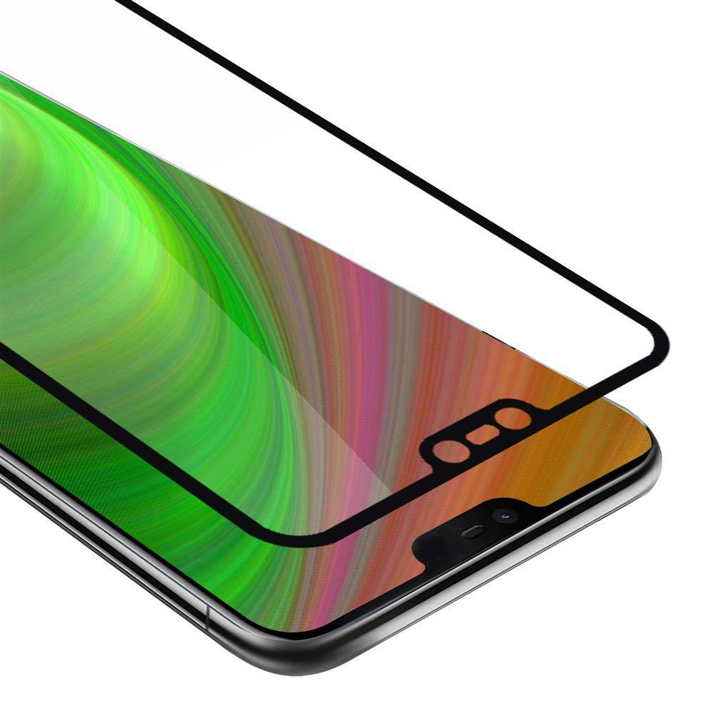 Cadorabo Panzerfolie für Nokia 7.1 2018 Schutzfolie in Schwarz Vollbild Folie Tempered Display Schutzglas