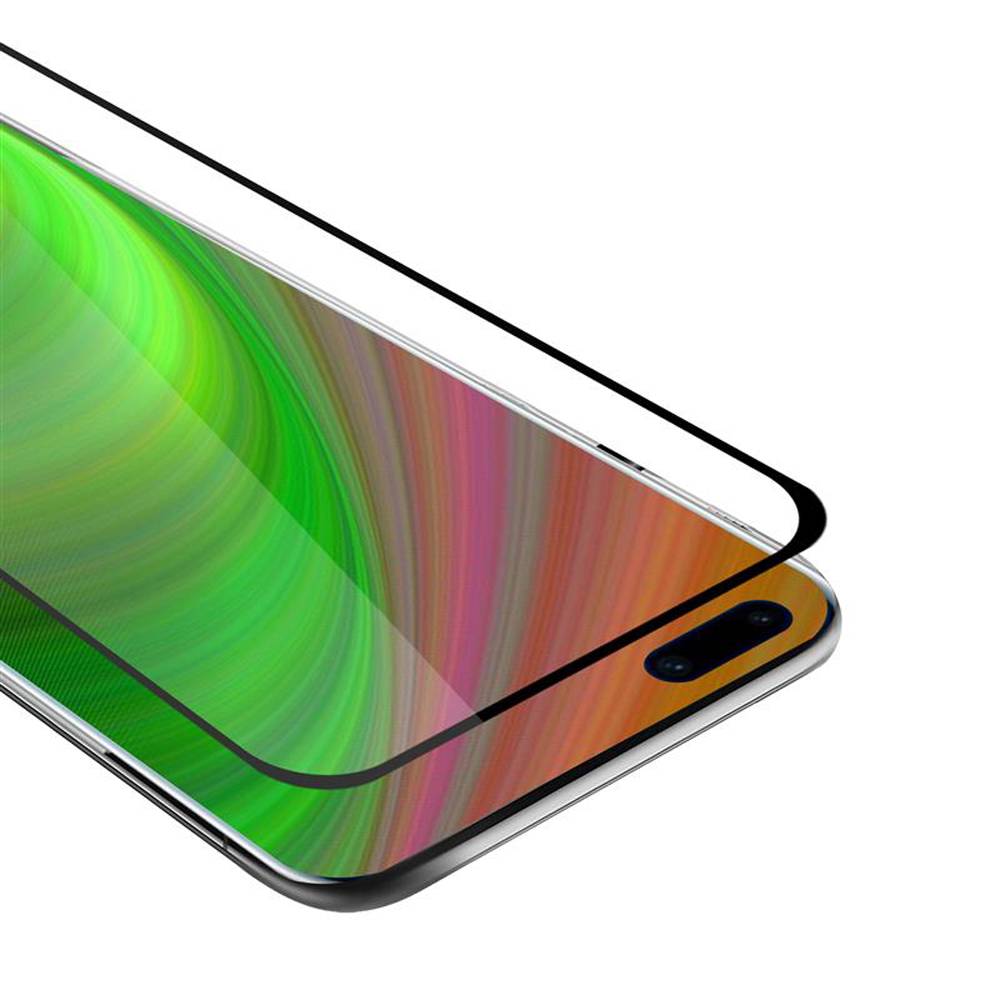 Cadorabo Panzerfolie für Huawei P40 pro + Schutzfolie in Weiß Vollbild Folie Tempered Display Schutzglas