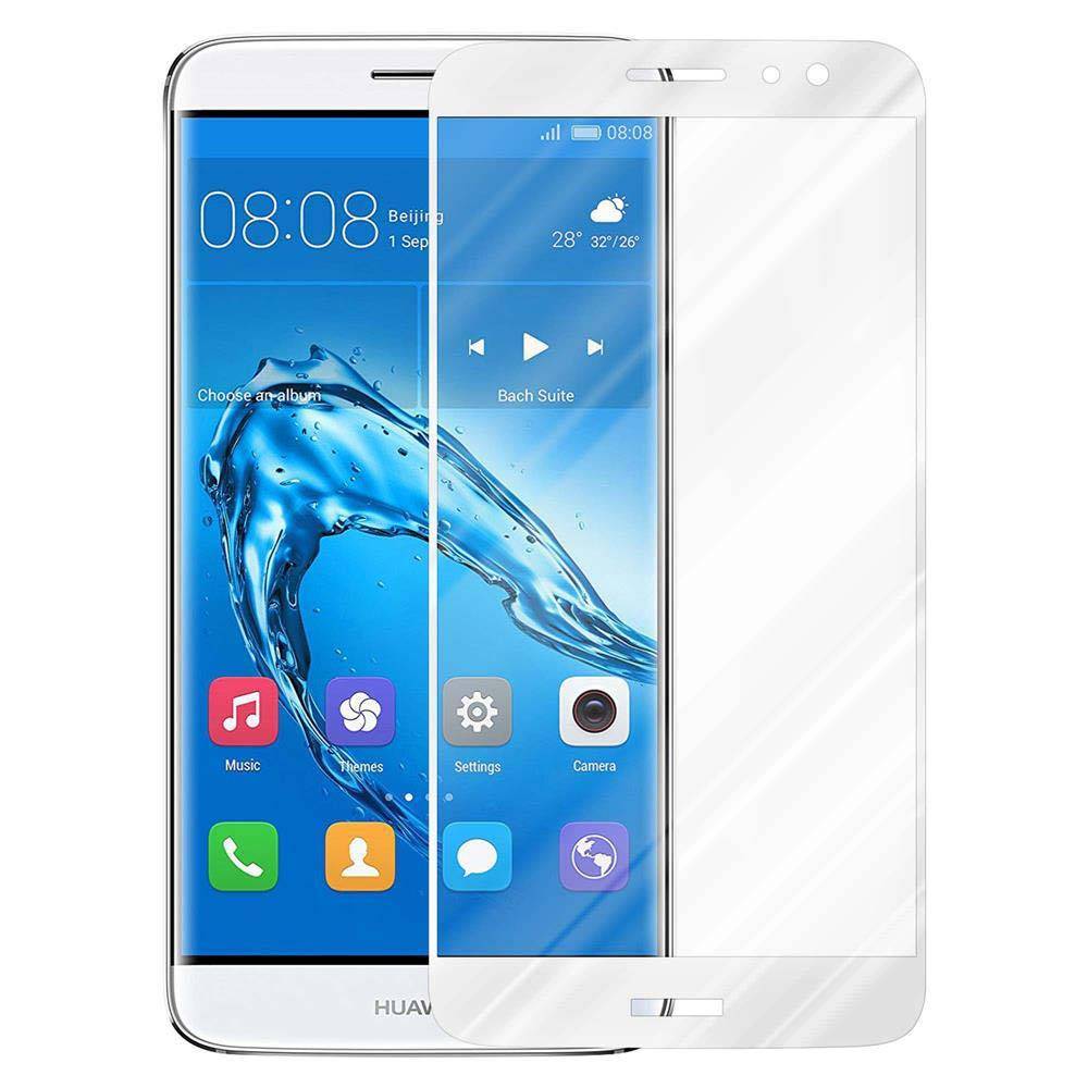 Cadorabo Panzerfolie für Huawei NOVA PLUS Schutzfolie in Weiß Vollbild Folie Tempered Display Schutzglas