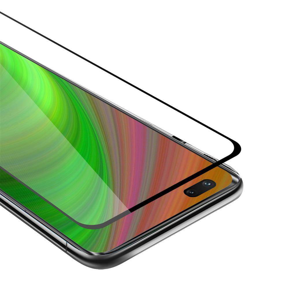 Cadorabo Panzerfolie für Huawei Nova 7 pro 5G Schutzfolie in Weiß Vollbild Folie Tempered Display Schutzglas