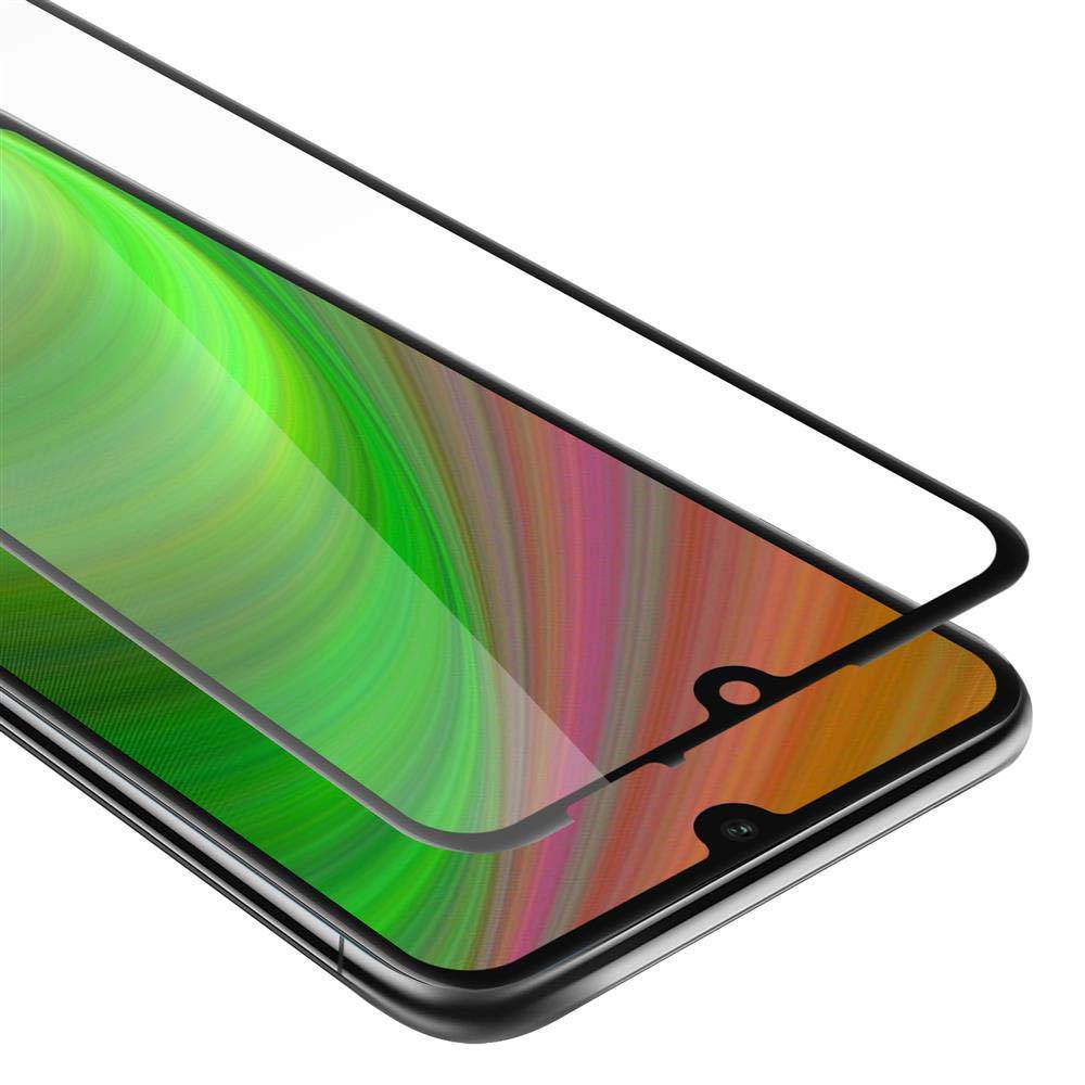 Cadorabo Panzerfolie für Honor 8A Schutzfolie in Schwarz Vollbild Folie Tempered Display Schutzglas