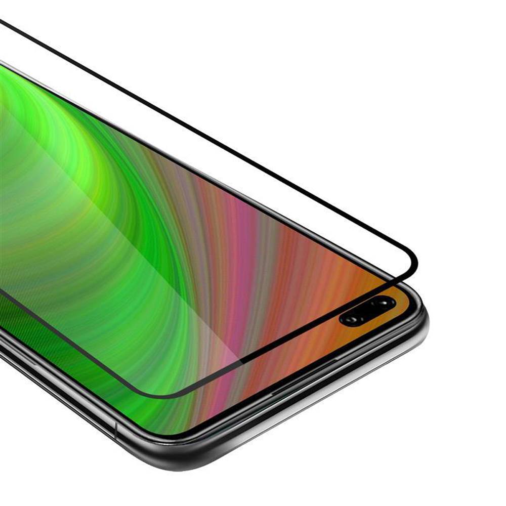 Cadorabo Panzerfolie für Honor view 30 pro Schutzfolie in Weiß Vollbild Folie Tempered Display Schutzglas