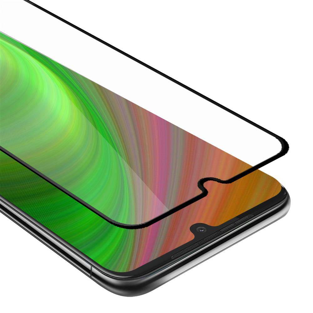 Cadorabo Panzerfolie für Motorola MOTO G8 PLUS Schutzfolie in Schwarz Vollbild Folie Tempered Display Schutzglas