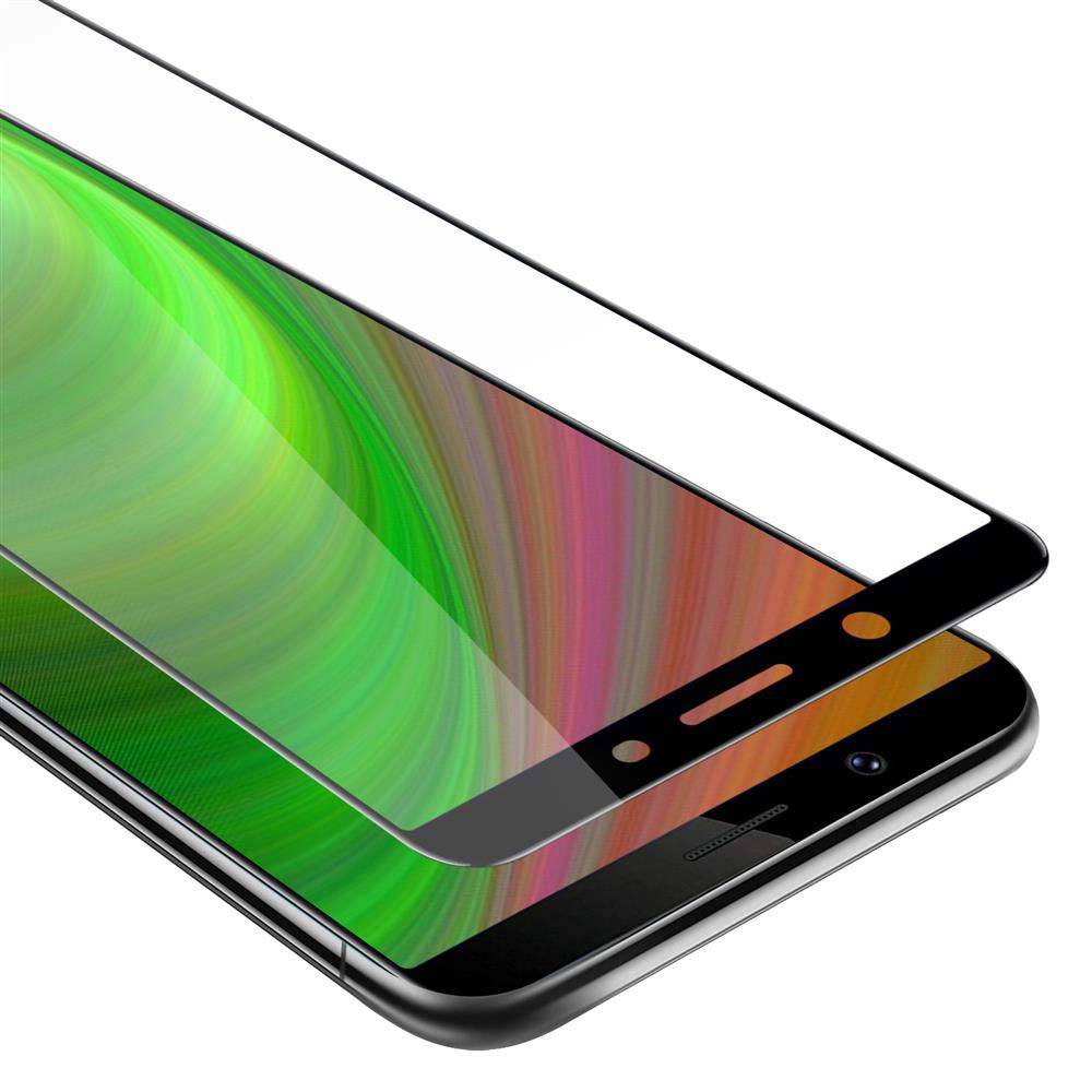 Cadorabo Panzerfolie für Vivo Y71 Schutzfolie in Schwarz Vollbild Folie Tempered Display Schutzglas