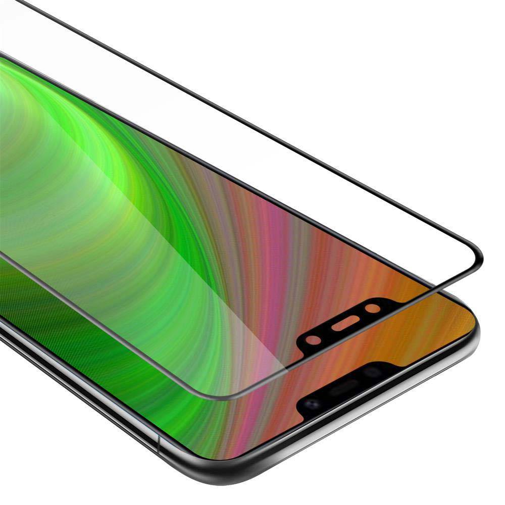 Cadorabo Panzerfolie für Vivo Y81i Schutzfolie in Schwarz Vollbild Folie Tempered Display Schutzglas