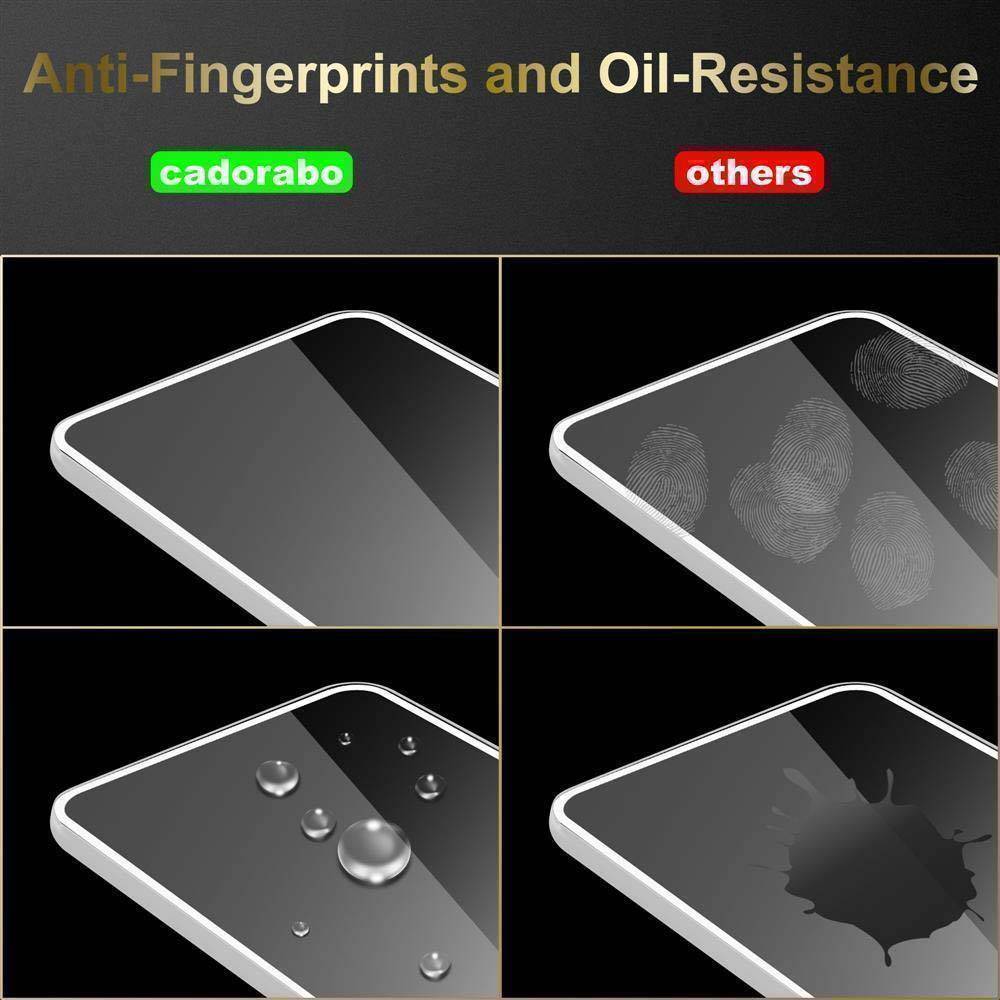 Cadorabo Panzerfolie für Vivo Y95 Schutzfolie in Weiß Vollbild Folie Tempered Display Schutzglas