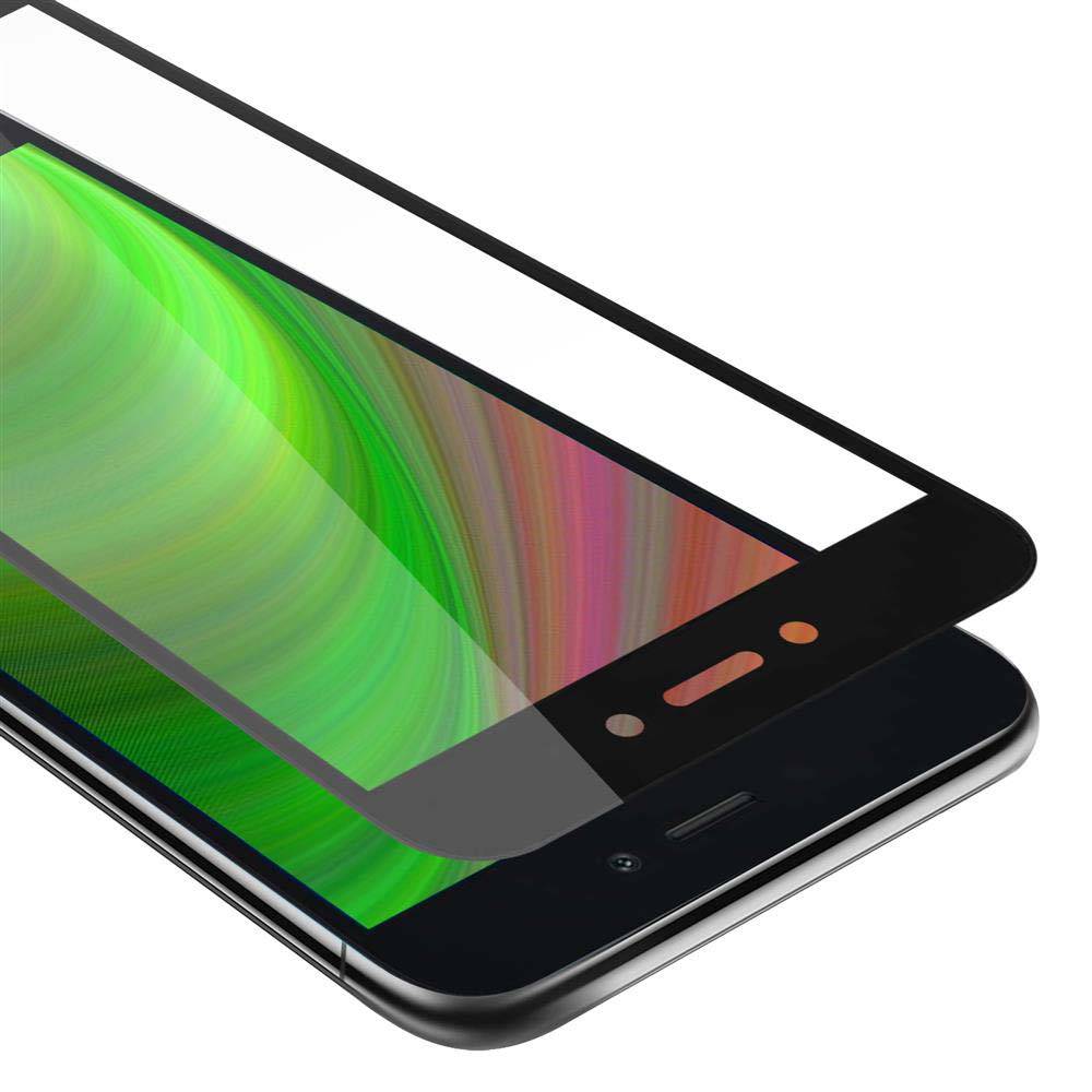 Cadorabo Panzerfolie für Xiaomi RedMi GO Schutzfolie in Schwarz Vollbild Folie Tempered Display Schutzglas