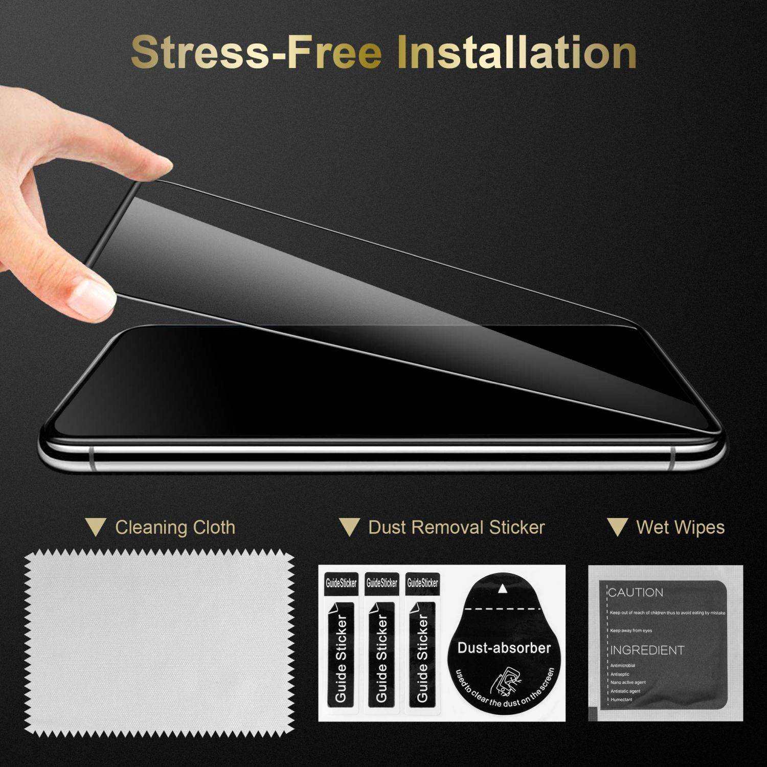 Cadorabo Panzerfolie für Xiaomi Mi Max 2 Schutzfolie in Weiß Vollbild Folie Tempered Display Schutzglas