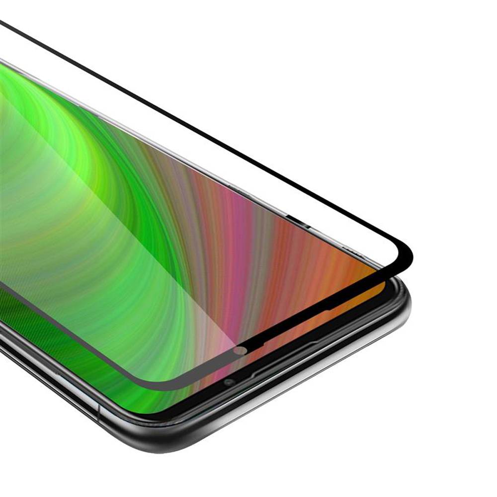 Cadorabo Panzerfolie für MEIZU 16Xs Schutzfolie in Weiß Vollbild Folie Tempered Display Schutzglas