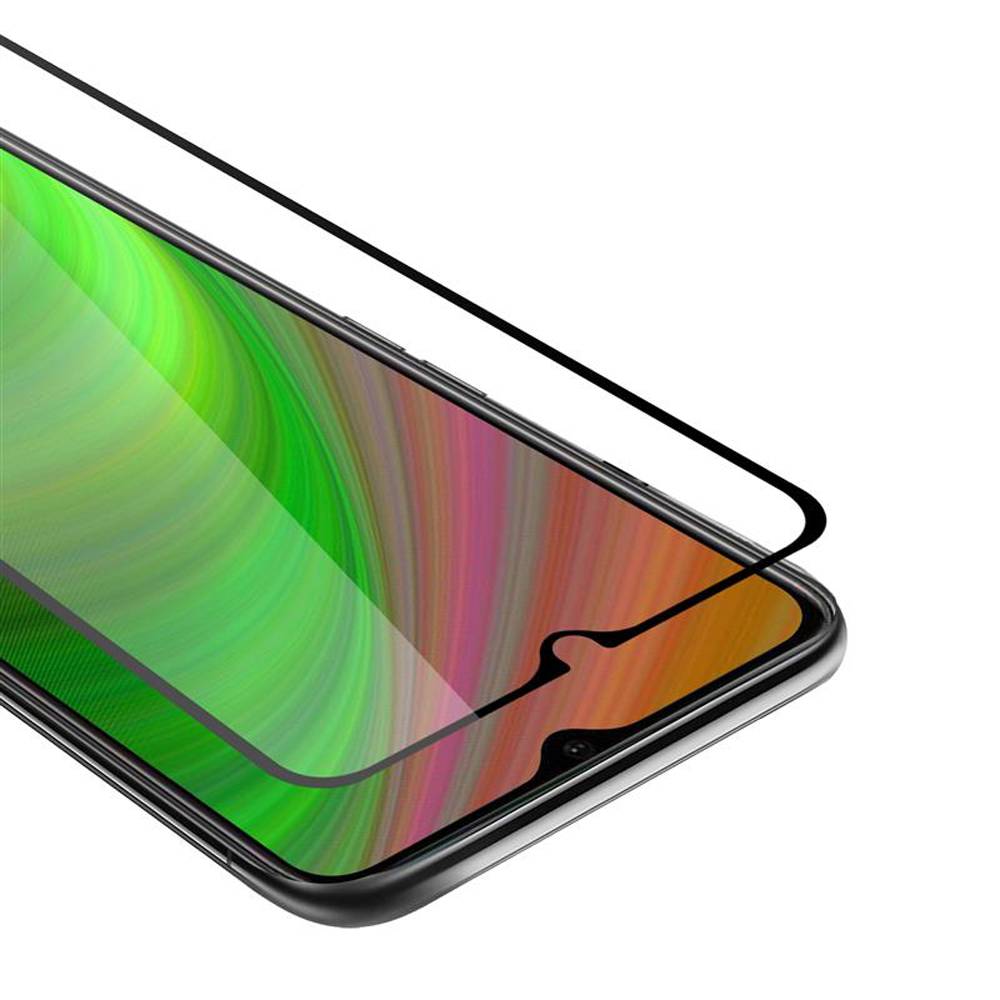 Cadorabo Panzerfolie für Oppo A12 Schutzfolie in Weiß Vollbild Folie Tempered Display Schutzglas