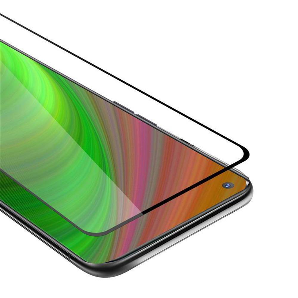 Cadorabo Panzerfolie für Oppo find X2 Schutzfolie in Weiß Vollbild Folie Tempered Display Schutzglas