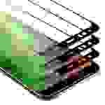 Cadorabo 3x Vollbild Panzer Folie für Google Pixel 4 XL Schutzfolie in Schwarz Tempered Display-Schutzglas