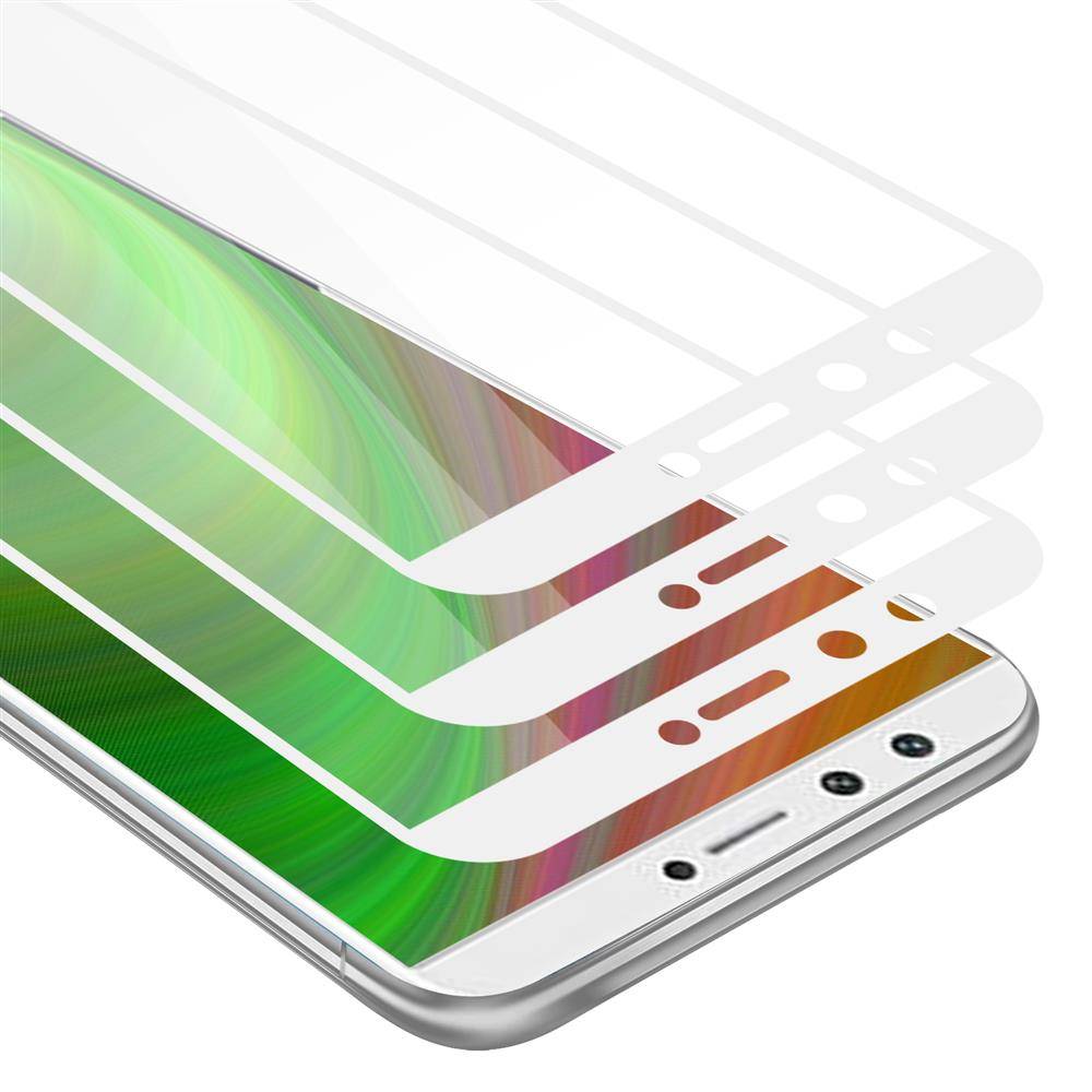 Cadorabo 3x Vollbild Panzer Folie für Honor 9 LITE Schutzfolie in Schwarz Tempered Display-Schutzglas