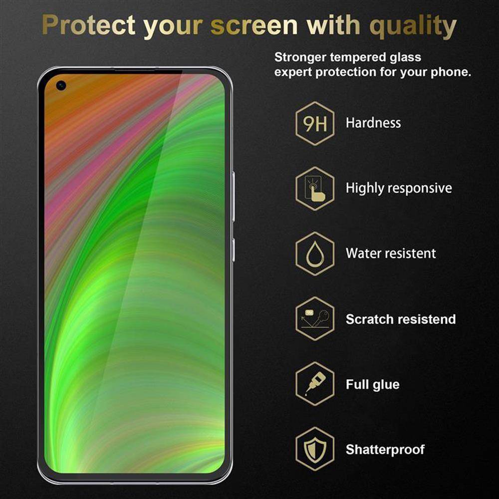 Cadorabo 3x Vollbild Panzer Folie für Honor 30 Schutzfolie in Weiß Tempered Display-Schutzglas