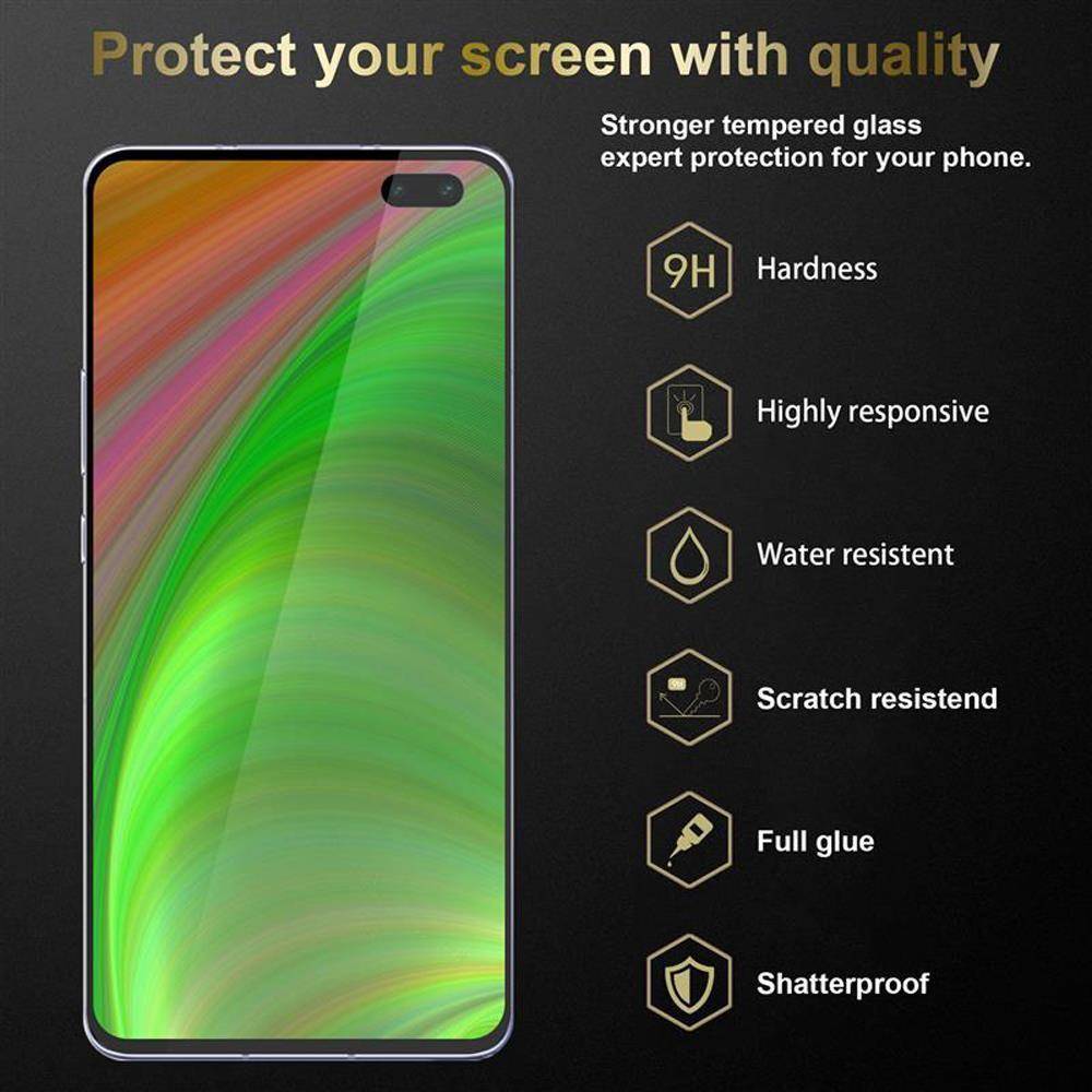Cadorabo 3x Vollbild Panzer Folie für Honor 30 pro Schutzfolie in Weiß Tempered Display-Schutzglas