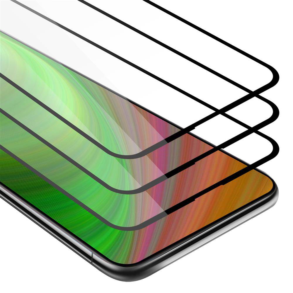 Cadorabo 3x Vollbild Panzer Folie für Honor MAGIC 2 Schutzfolie in Schwarz Tempered Display-Schutzglas