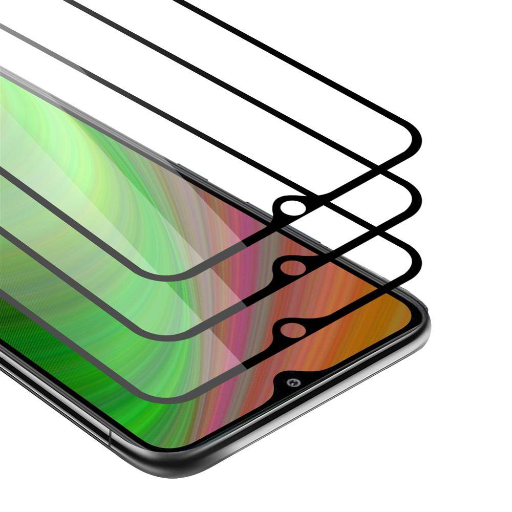 Cadorabo 3x Vollbild Panzer Folie für LG K41s Schutzfolie in Weiß Tempered Display-Schutzglas