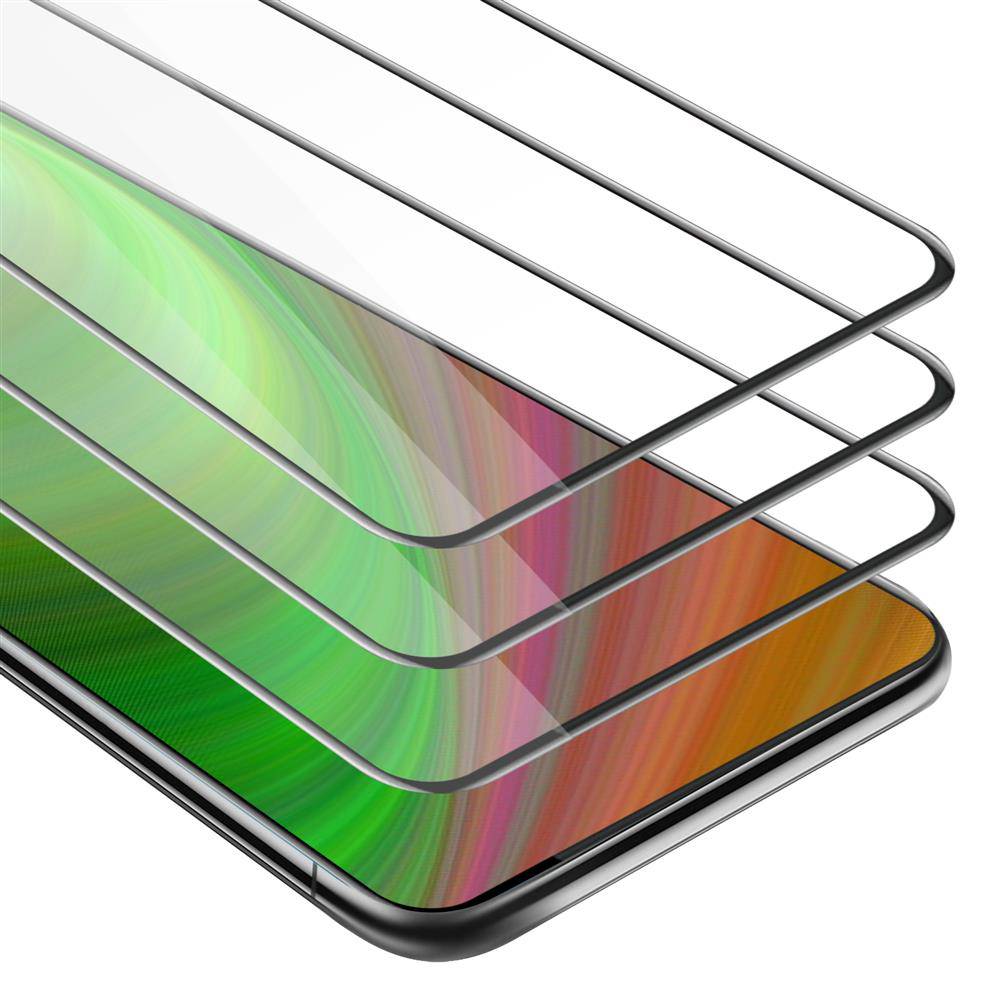 Cadorabo 3x Vollbild Panzer Folie für Vivo NEX Schutzfolie in Schwarz Tempered Display-Schutzglas