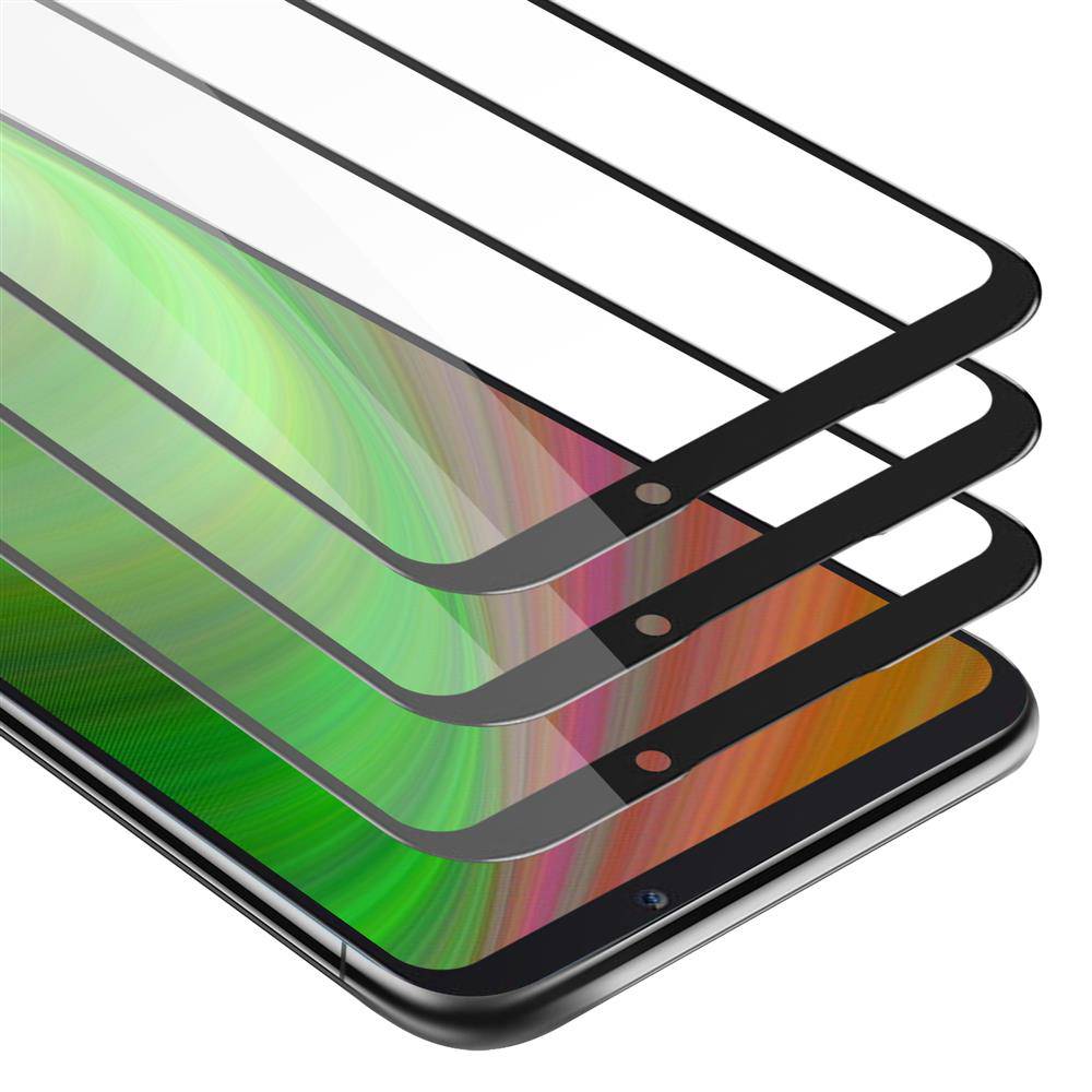 Cadorabo 3x Vollbild Panzer Folie für Xiaomi BLACK SHARK 2 Schutzfolie in Schwarz Tempered Display-Schutzglas