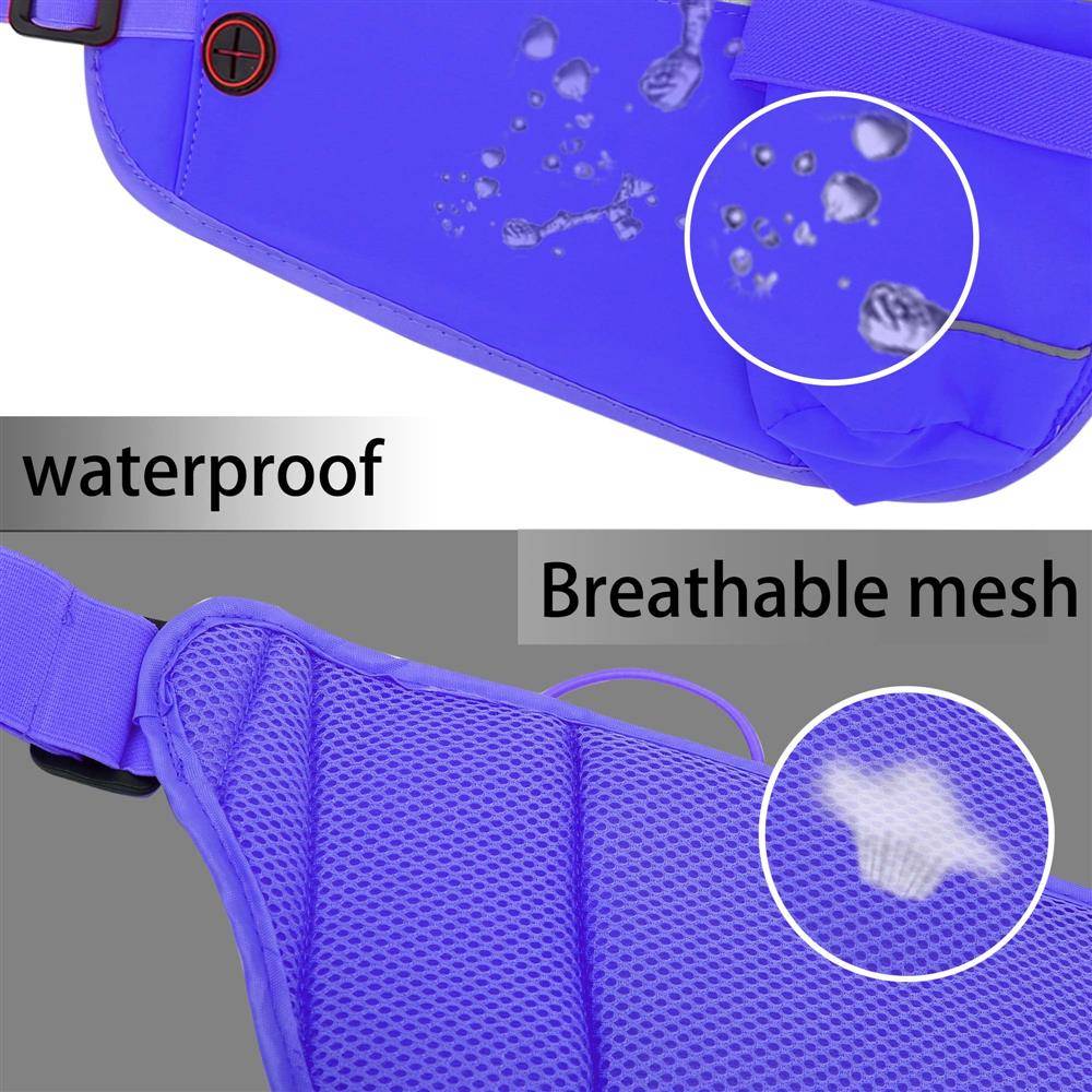 Cadorabo Bauchtasche für Handys in MAHONIE BLAU - Längenverstellbare Hüfttasche Gürteltasche Handytasche mit Reißverschluss