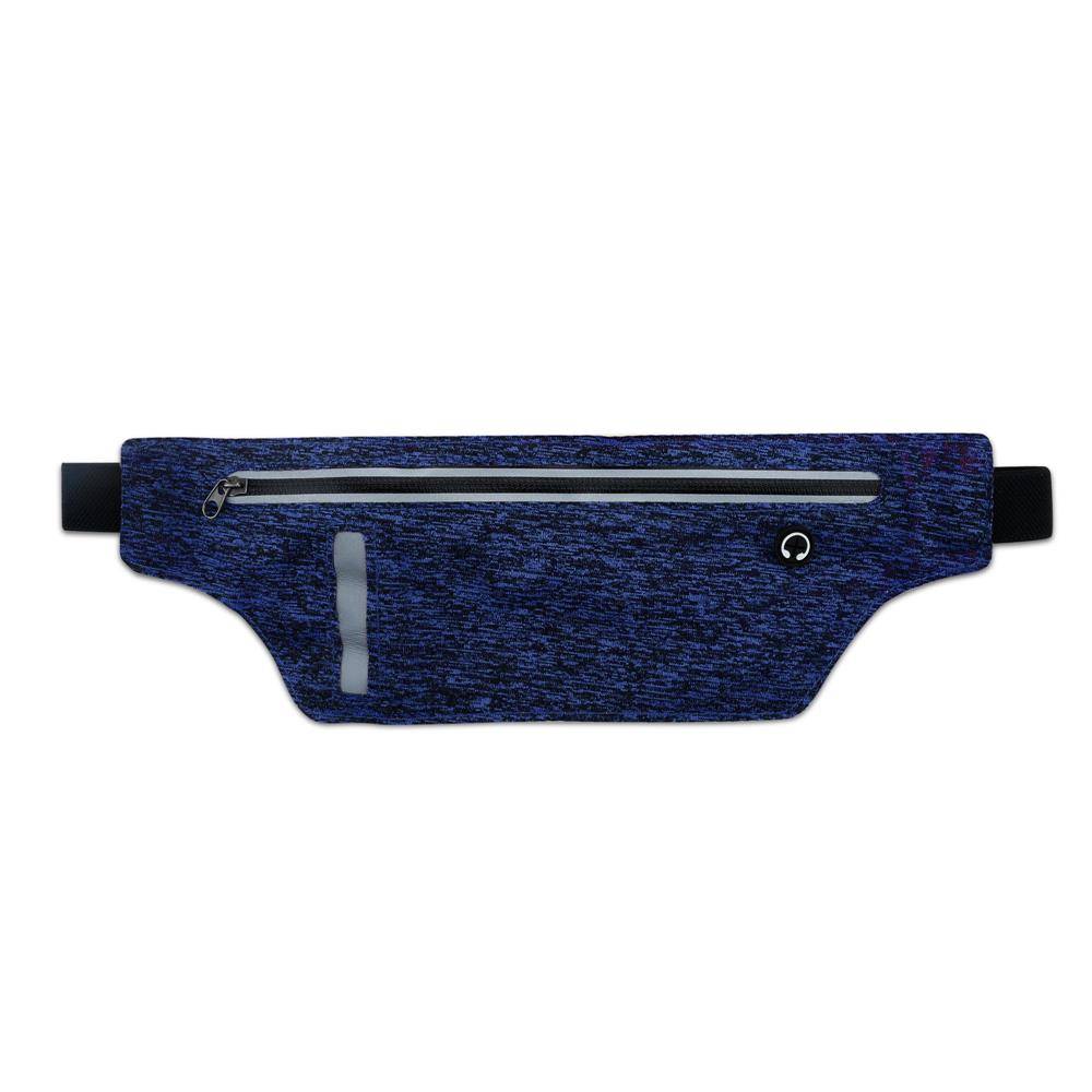 Cadorabo Sport Bauchtasche für Handys von 4.7 - 6.0 Zoll in BLAU - Längenverstellbare Touch Smartphone Hüfttasche