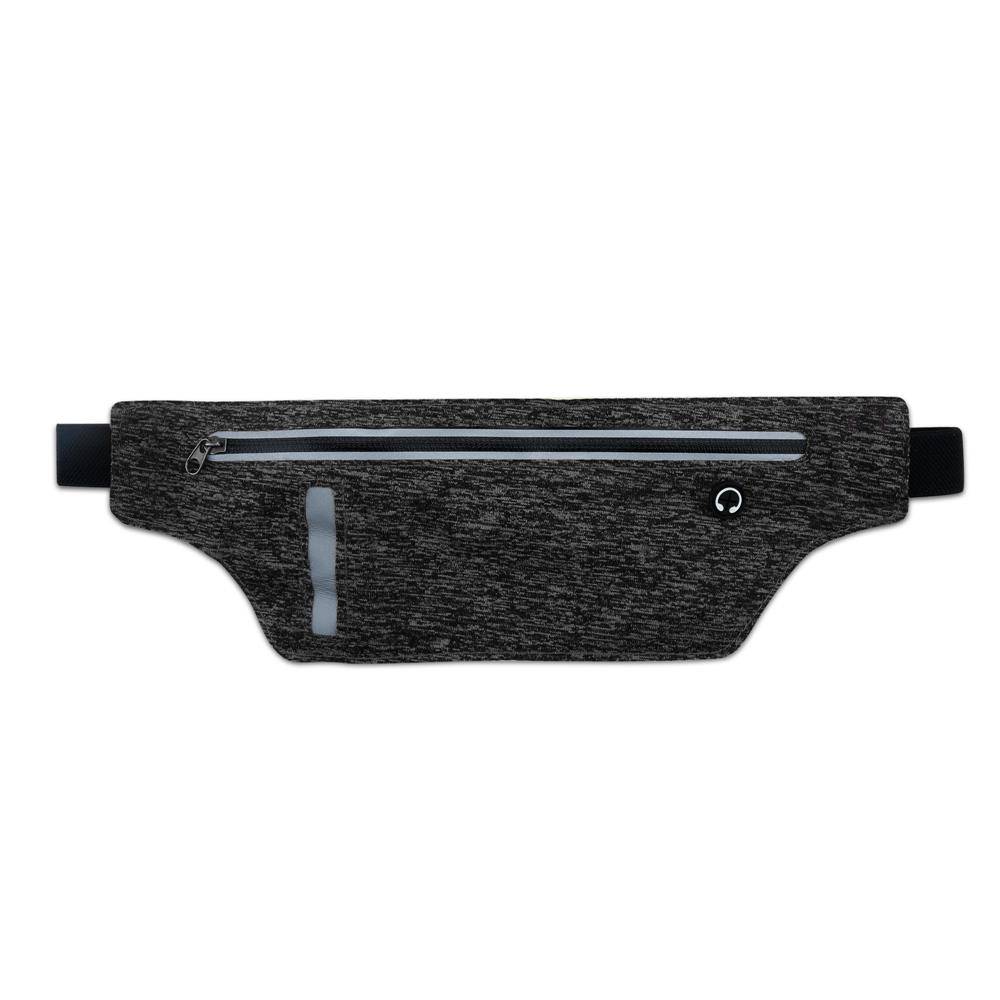 Cadorabo Sport Bauchtasche für Handys von 4.7 - 6.0 Zoll in SCHWARZ - Längenverstellbare Touch Smartphone Hüfttasche