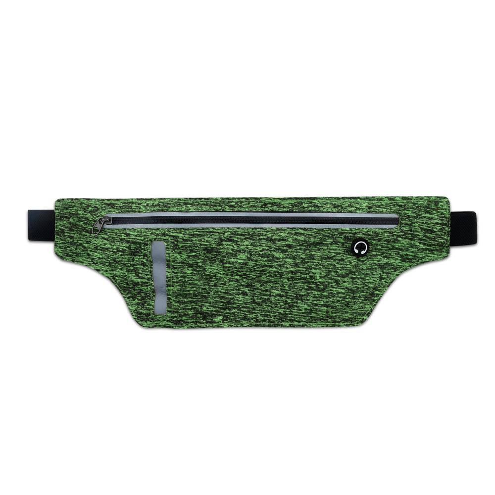 Cadorabo Sport Bauchtasche für Handys von 4.7 - 6.0 Zoll in GRÜN - Längenverstellbare Touch Smartphone Hüfttasche