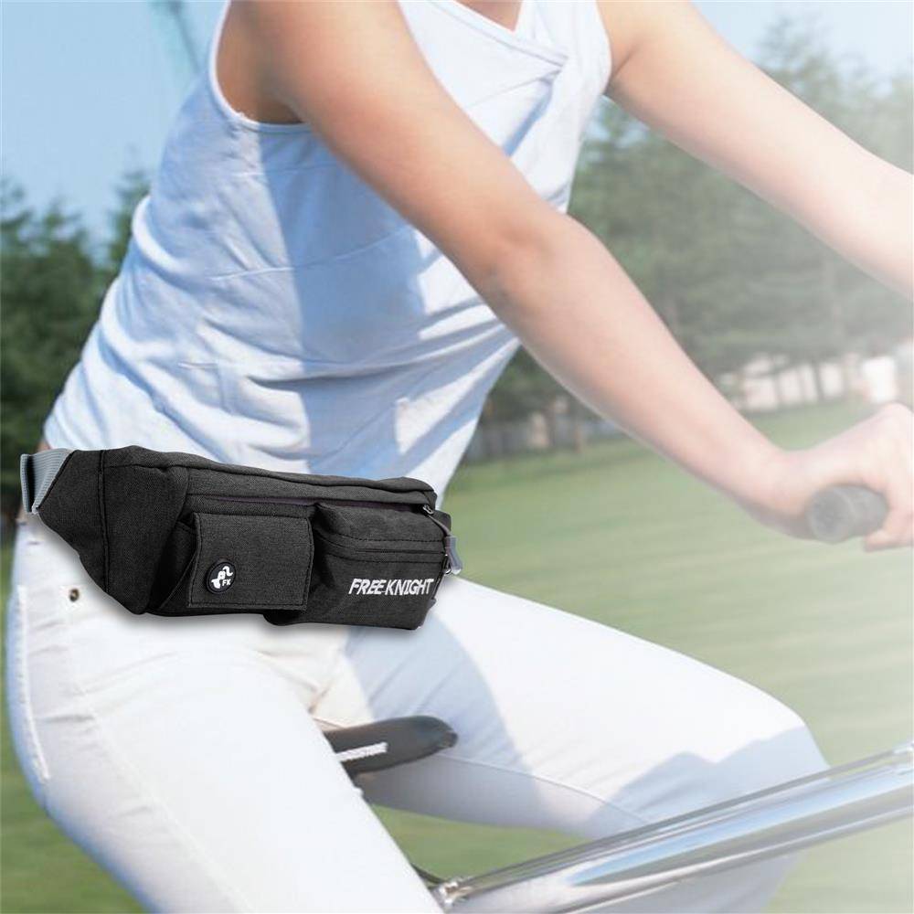 Cadorabo Bauchtasche mit 4 Fächern in AUBERGINEN SCHWARZ - Längenverstellbare Wasserdichte Hüfttasche Gürteltasche Handytasche mit 4 Fächern