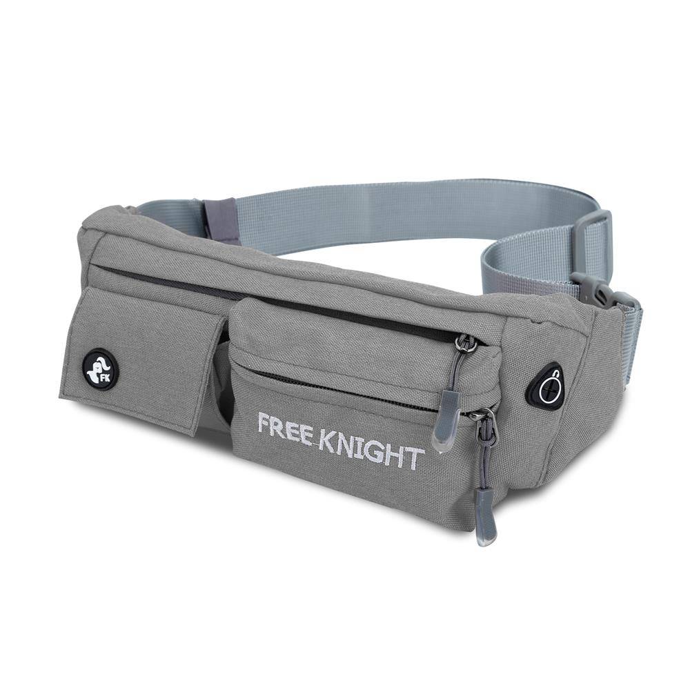 Cadorabo Bauchtasche mit 4 Fächern in CHIA GRAU - Längenverstellbare Wasserdichte Hüfttasche Gürteltasche Handytasche mit 4 Fächern