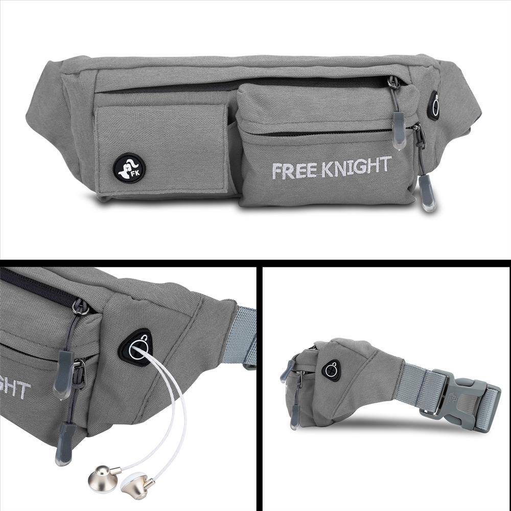 Cadorabo Bauchtasche mit 4 Fächern in CHIA GRAU - Längenverstellbare Wasserdichte Hüfttasche Gürteltasche Handytasche mit 4 Fächern