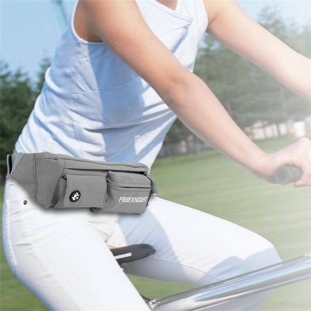 Cadorabo Bauchtasche mit 4 Fächern in CHIA GRAU - Längenverstellbare Wasserdichte Hüfttasche Gürteltasche Handytasche mit 4 Fächern