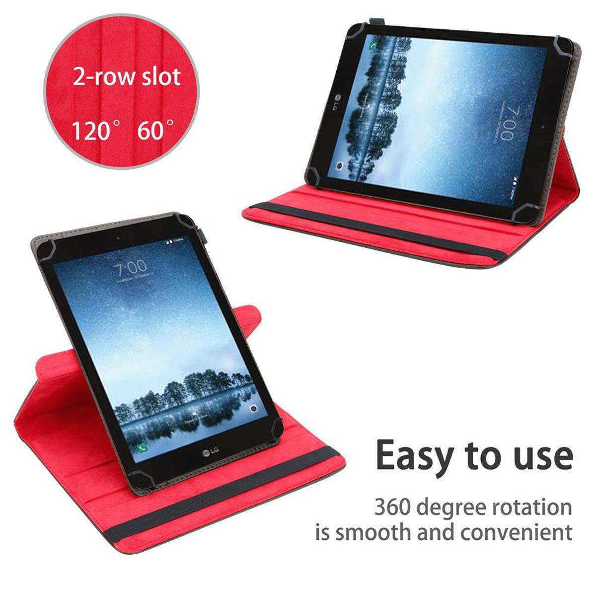Cadorabo Hülle für LG G Pad F2 (8.0 Zoll) Schutzhülle in Braun 360 Grad Tablet Hülle Etui Cover Case