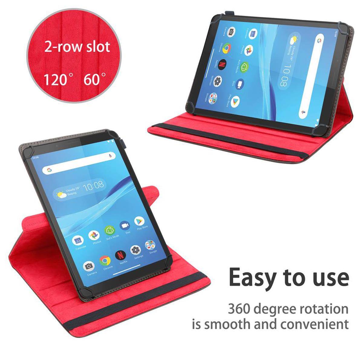 Cadorabo Hülle für Lenovo Tab M7 (7 Zoll) Schutzhülle in Braun 360 Grad Tablet Hülle Etui Cover Case