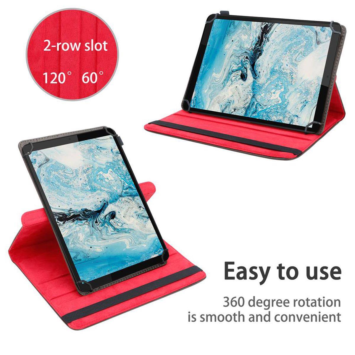 Cadorabo Hülle für Lenovo Tab M8 (8 Zoll) Schutzhülle in Braun 360 Grad Tablet Hülle Etui Cover Case