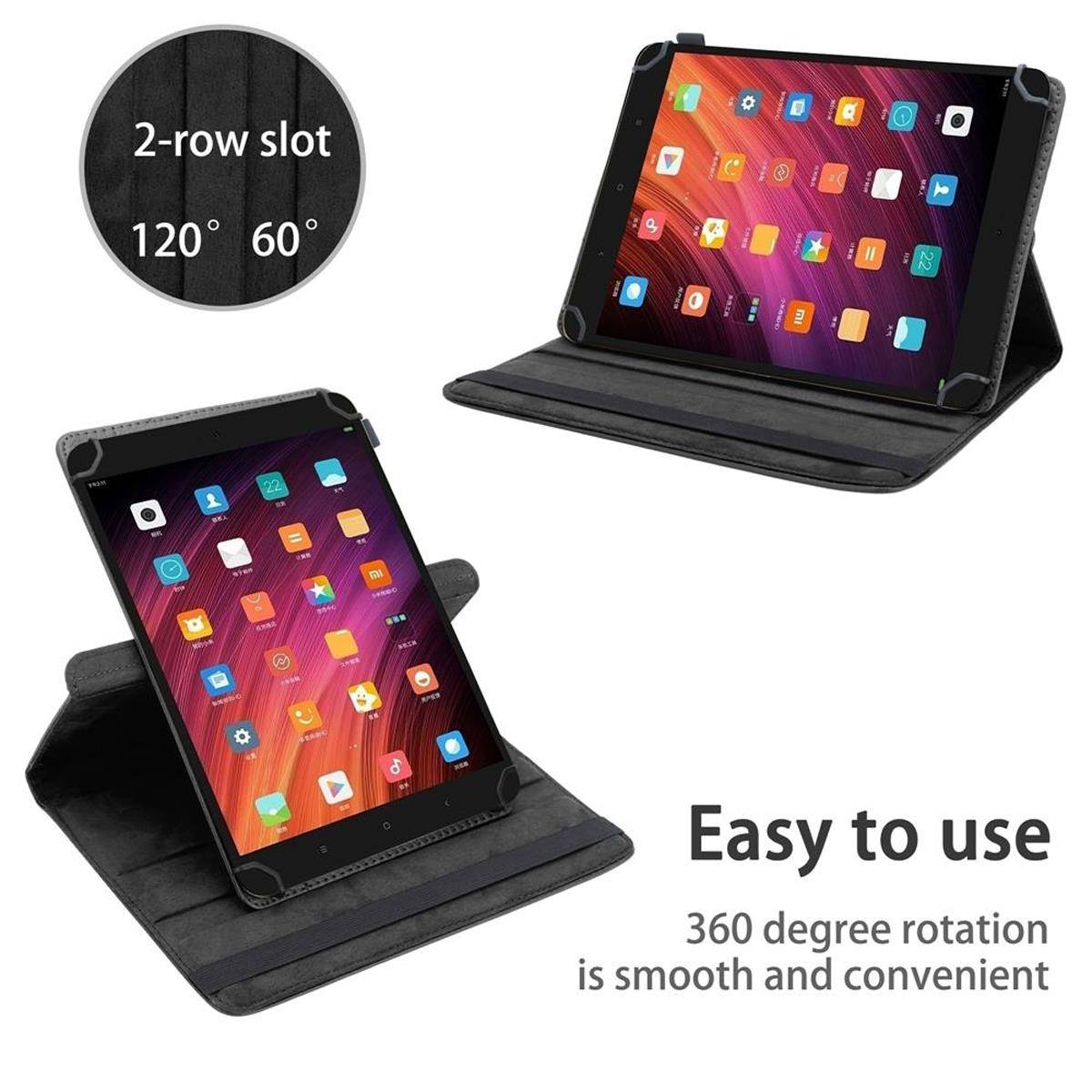 Cadorabo Hülle für Xiaomi Mi Pad 3 (7.9 Zoll) Schutzhülle in Schwarz 360 Grad Tablet Hülle Etui Cover Case