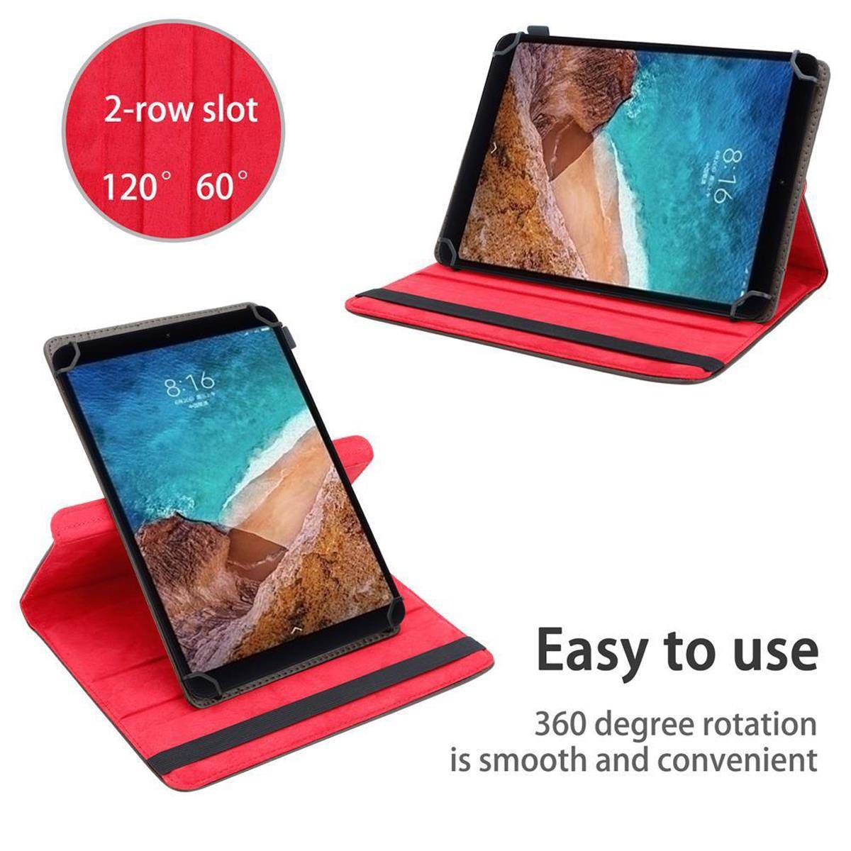 Cadorabo Hülle für Xiaomi Mi Pad 4 (8.0 Zoll) Schutzhülle in Braun 360 Grad Tablet Hülle Etui Cover Case